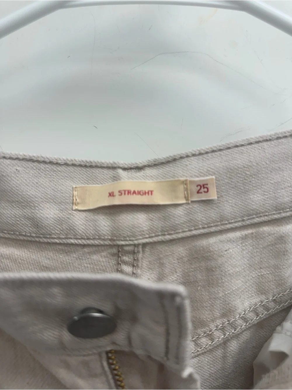 LEVI’S XL BAGGY STRAIGHT LINEN BLEND WOMEN'S PANTS (size waist 25, length 29) - Picture 11 of 12
